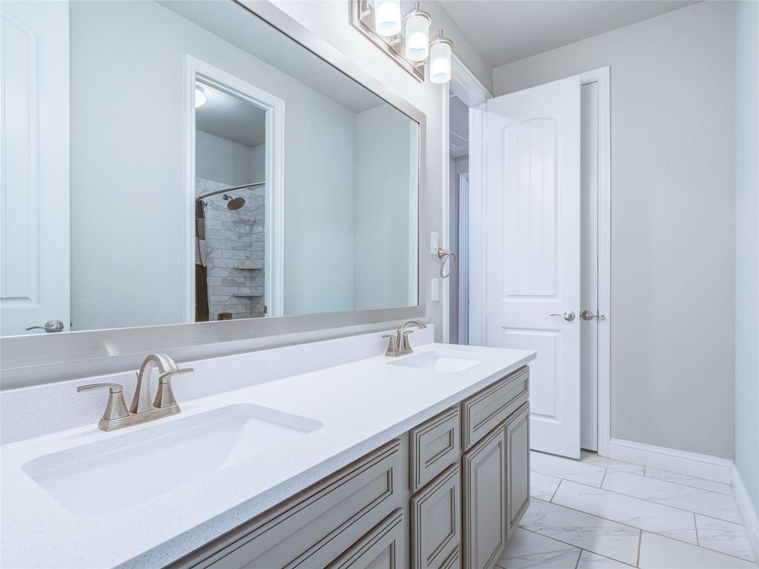 Bathroom, Dual Sink Vanities, Interior, Marble
