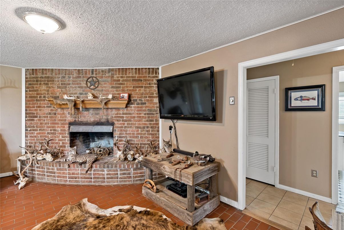 Fireplace, Interior, Stone Walls