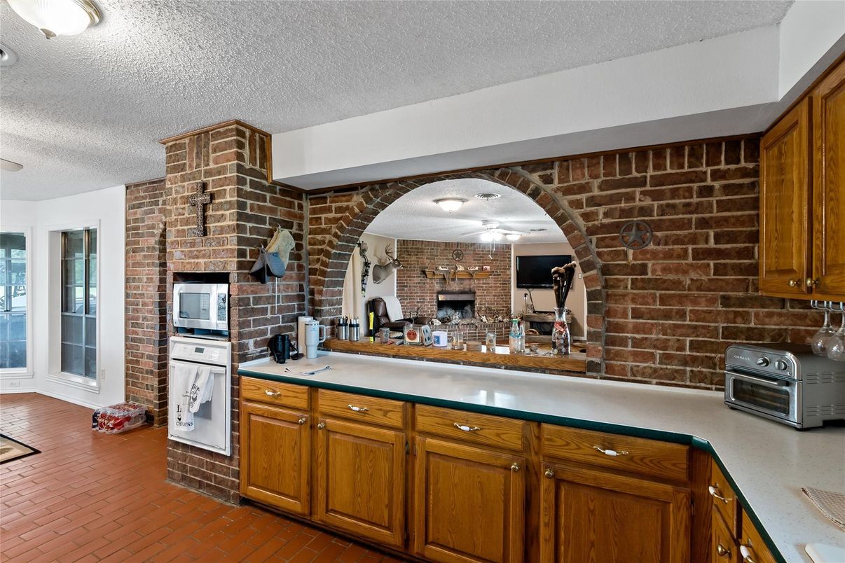 Interior, Kitchen, Stone Walls