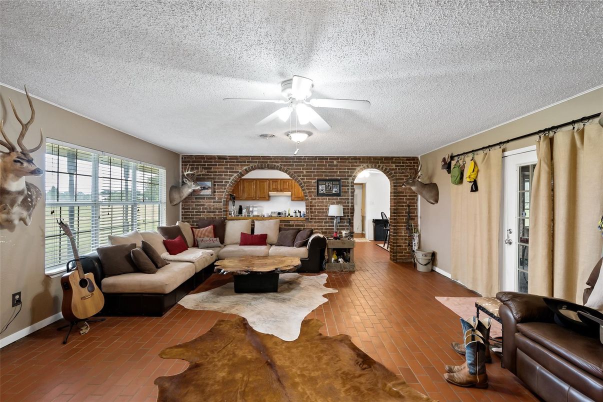 Interior, Living room, Stone Walls
