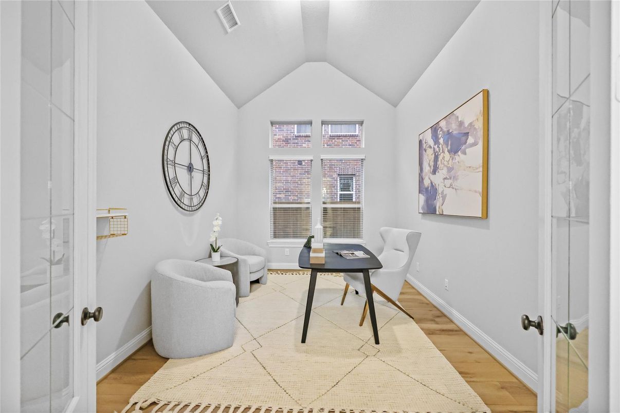 Home Office, Interior, Wood Texture Flooring