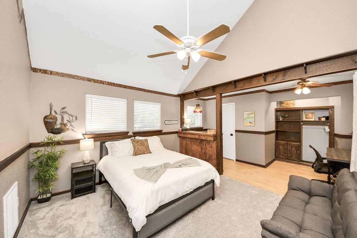 Bedroom, Interior, Wood Texture Flooring