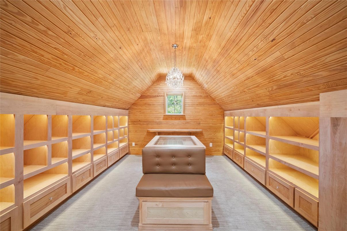 Chandelier, Interior, Wooden Ceilings, Wooden Walls