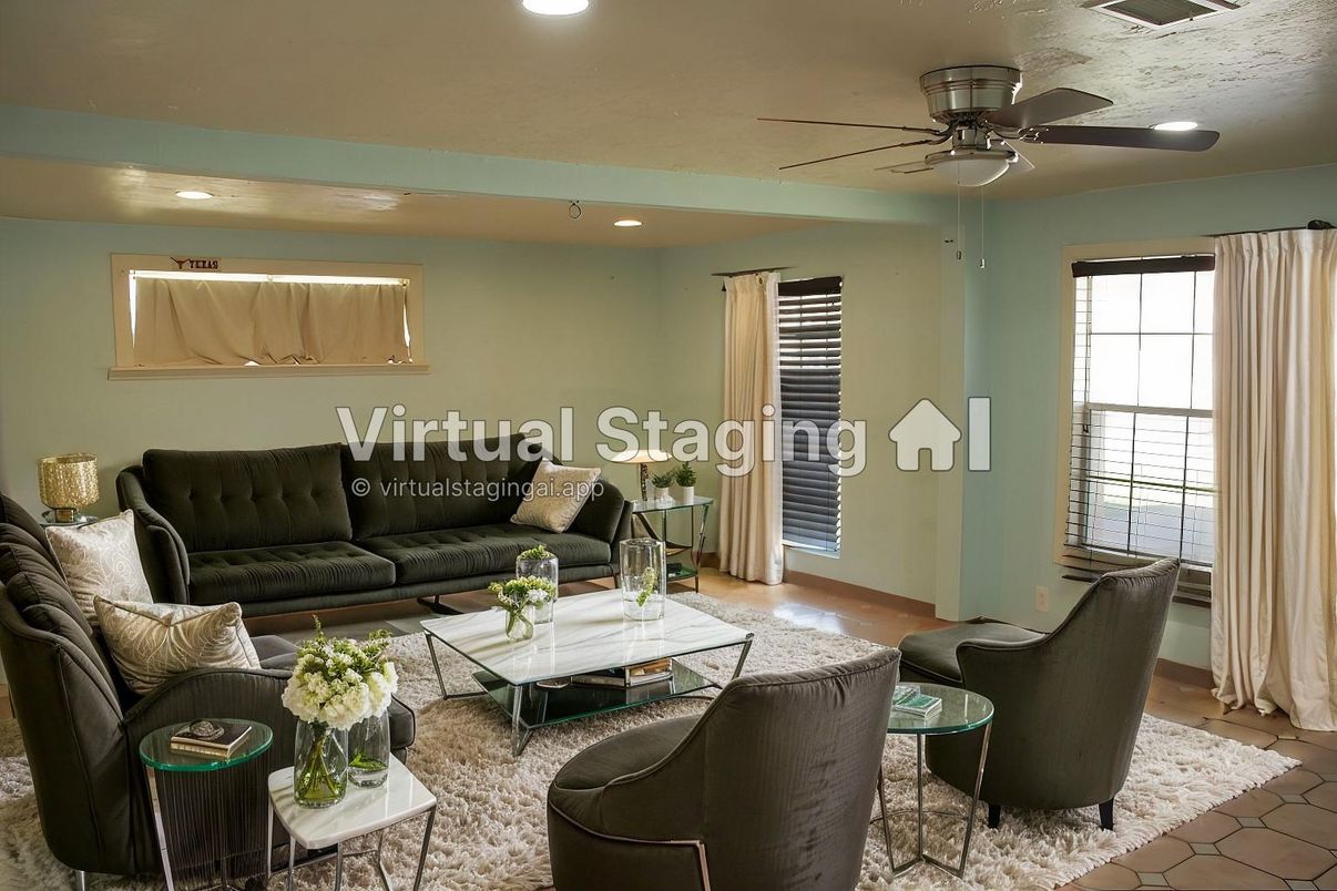 Interior, Living room, Recessed Lighting
