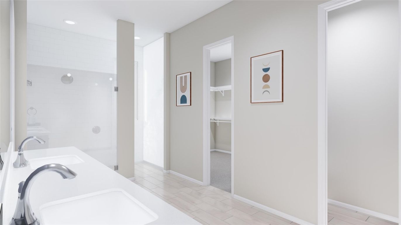 Bathroom, Interior, Recessed Lighting