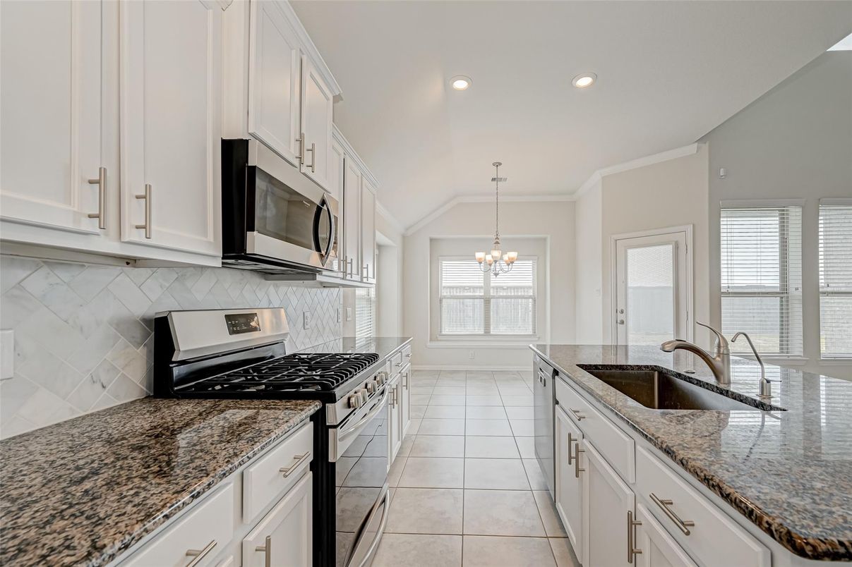 Chandelier, Interior, Kitchen, Recessed Lighting