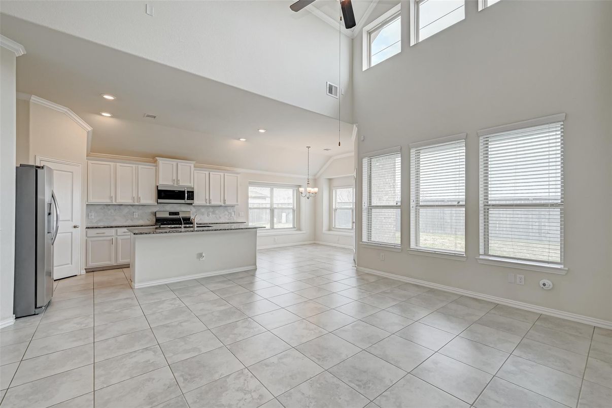 Interior, Kitchen, Pendant Lights, Recessed Lighting, Stainless Steel Appliances