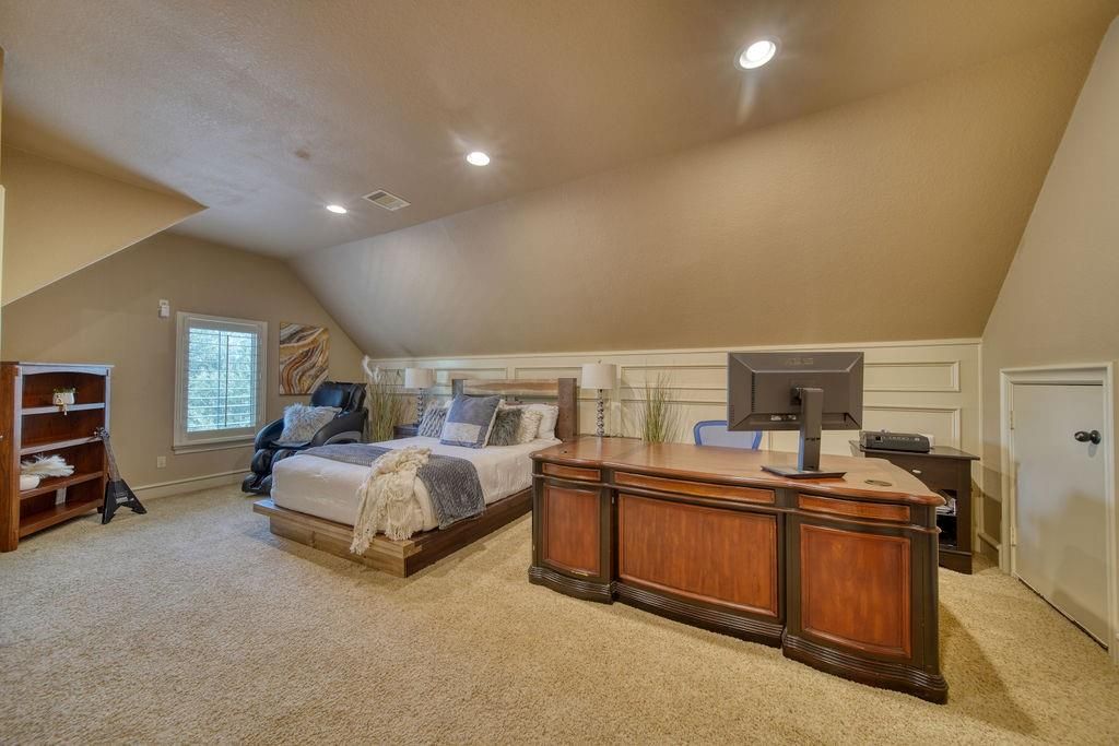 Bedroom, Home Office, Interior, Recessed Lighting