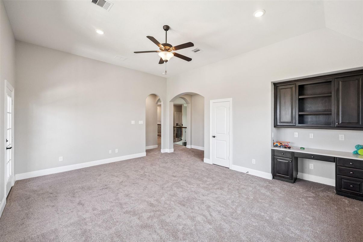 Home Office, Interior, Recessed Lighting