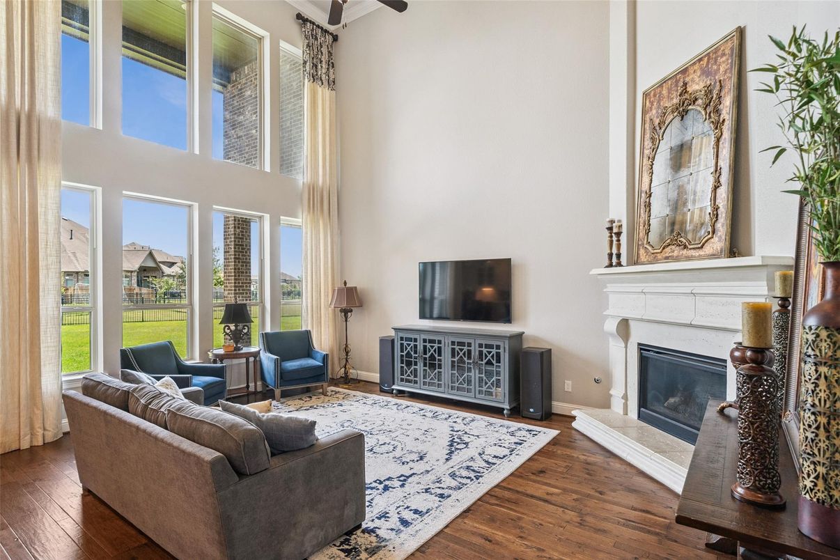 Fireplace, Interior, Living room, Wood Texture Flooring