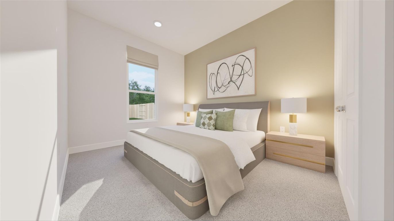 Bedroom, Interior, Recessed Lighting