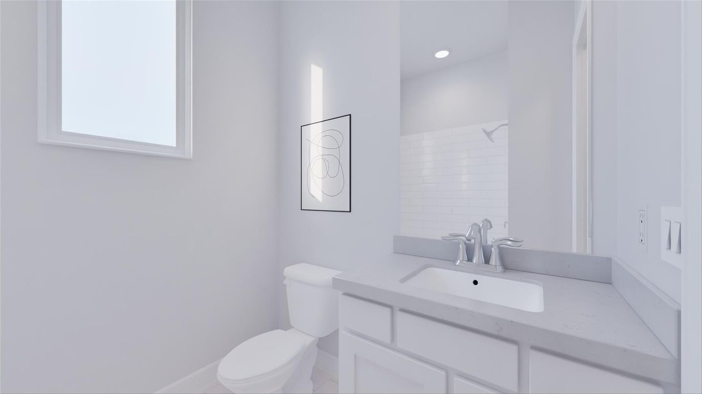 Bathroom, Interior, Recessed Lighting
