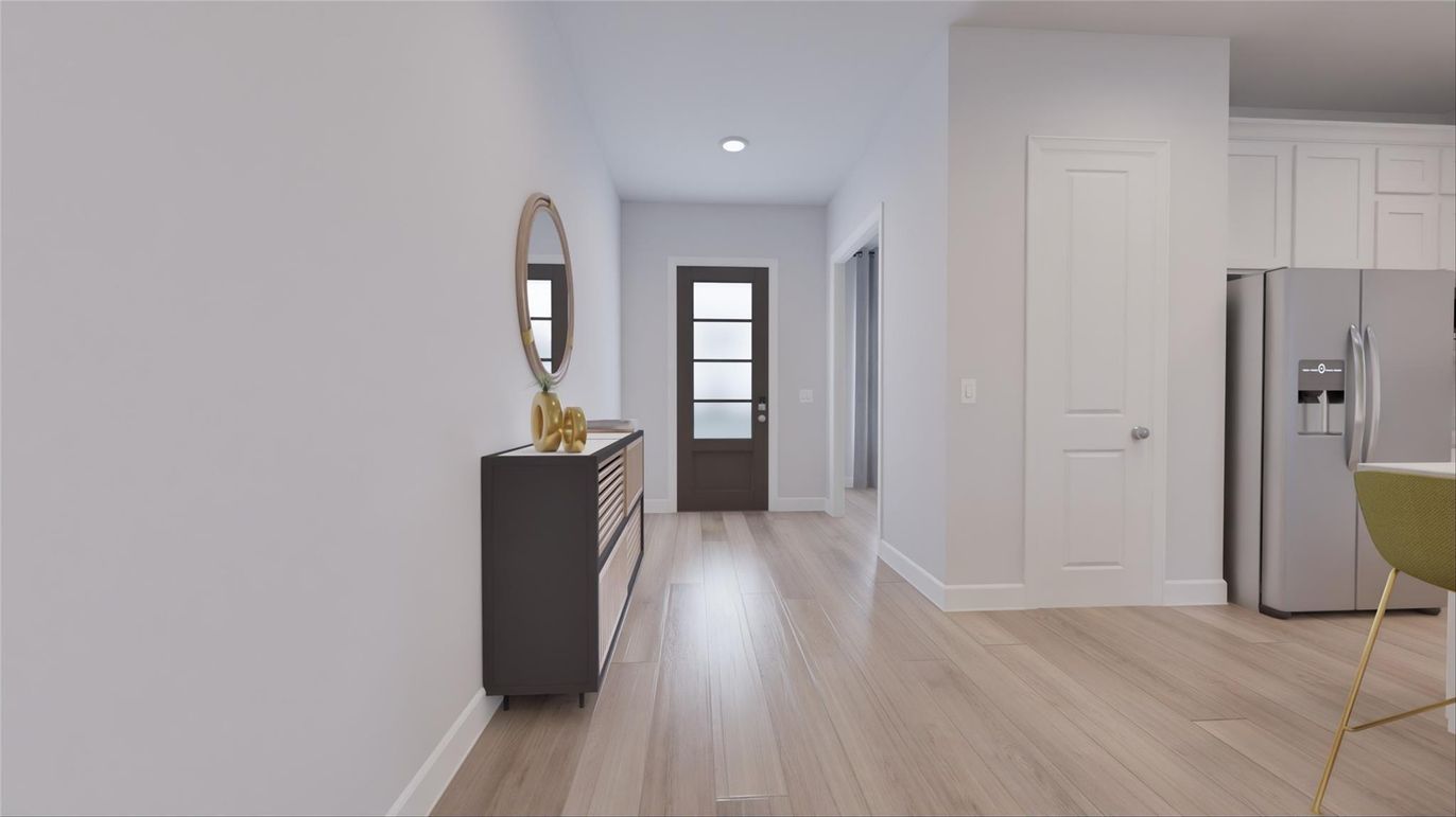 Interior, Recessed Lighting, Wood Texture Flooring