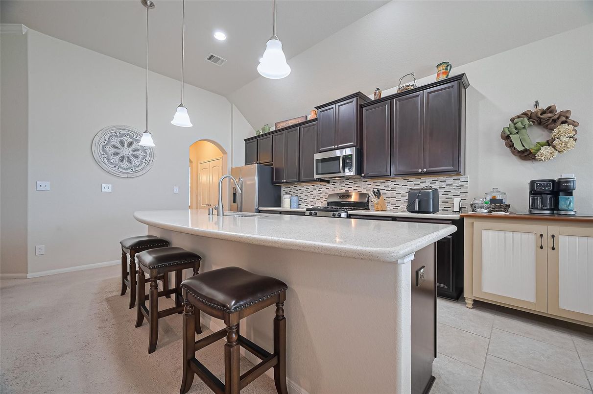 Interior, Kitchen, Pendant Lights, Recessed Lighting