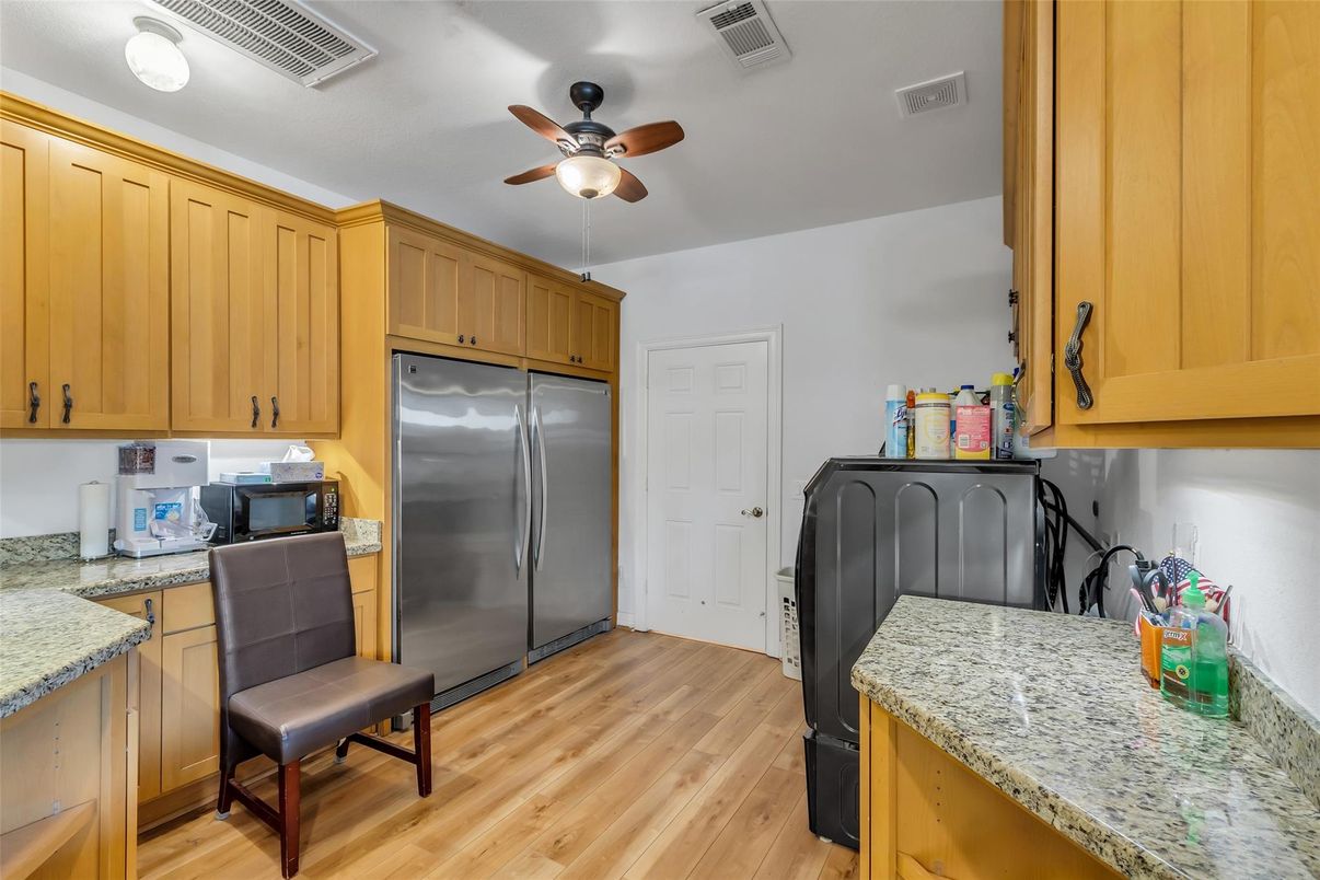 Interior, Kitchen, Wood Texture Flooring