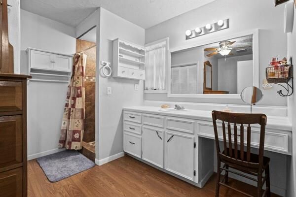 Interior, Kitchen, Wood Texture Flooring