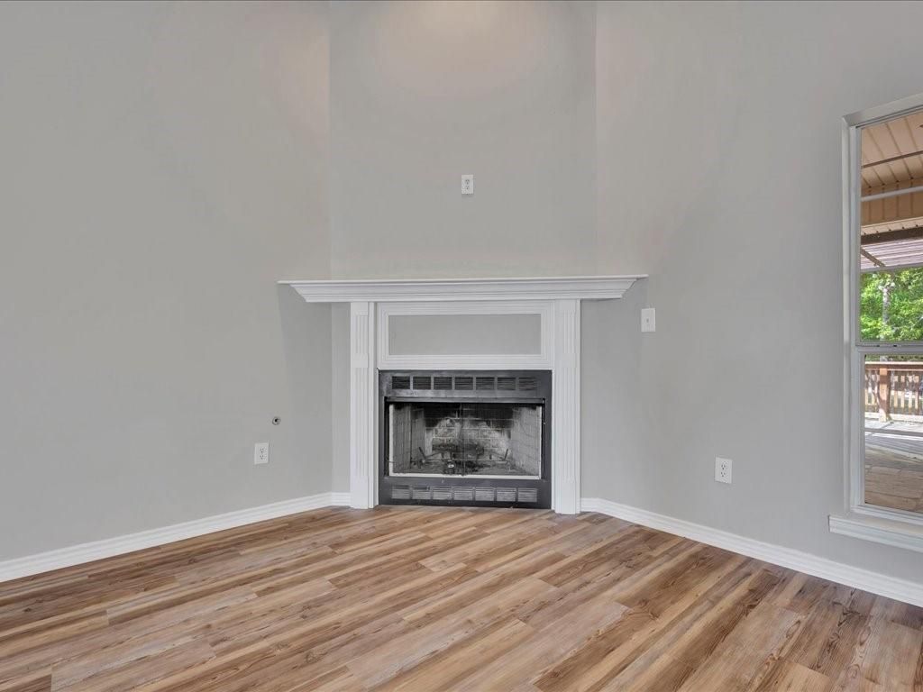 Fireplace, Interior, Wood Texture Flooring