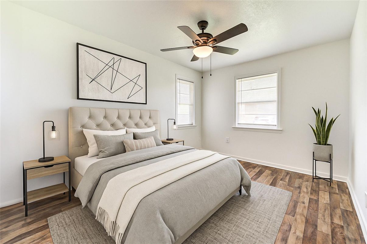 Bedroom, Interior, Wood Texture Flooring