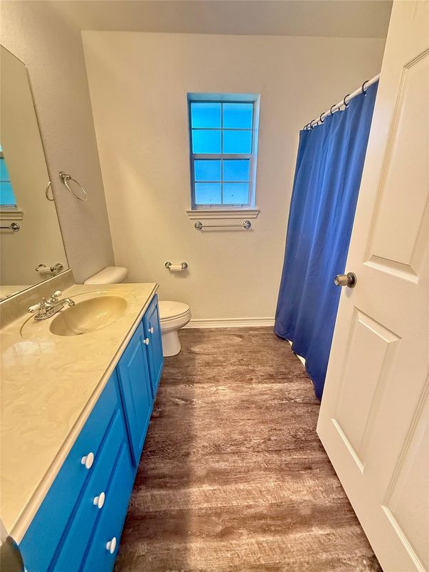 Bathroom, Dual Sink Vanities, Interior, Wood Texture Flooring
