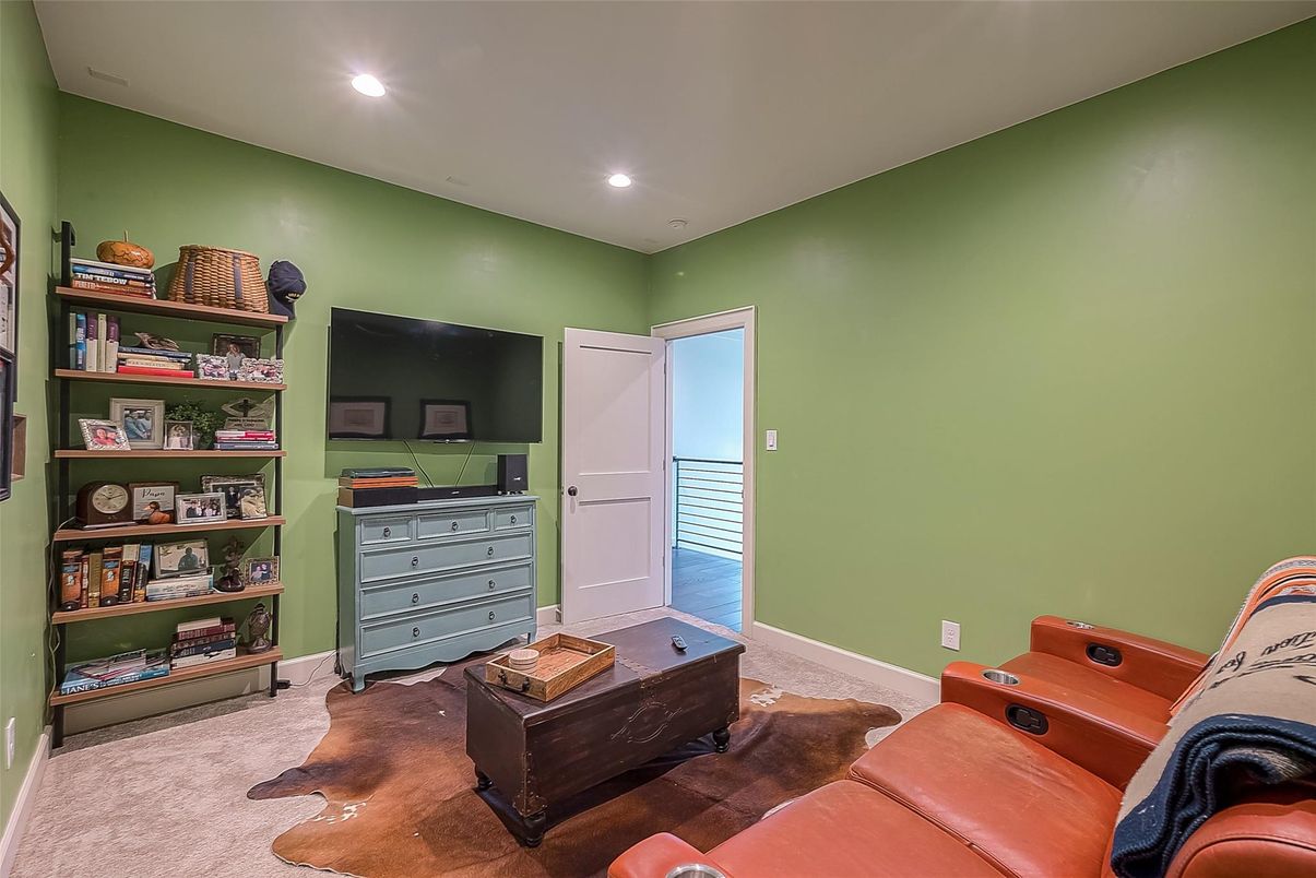 Home Theatre Room, Interior, Recessed Lighting