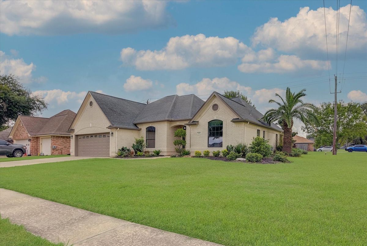 Attached, Backyard, Exterior, Facade, Brick Facade, French Provincial