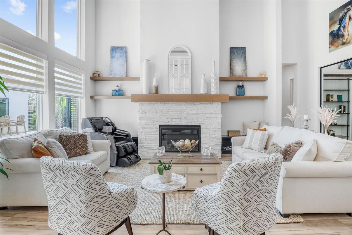 Fireplace, Interior, Living room, Wood Texture Flooring