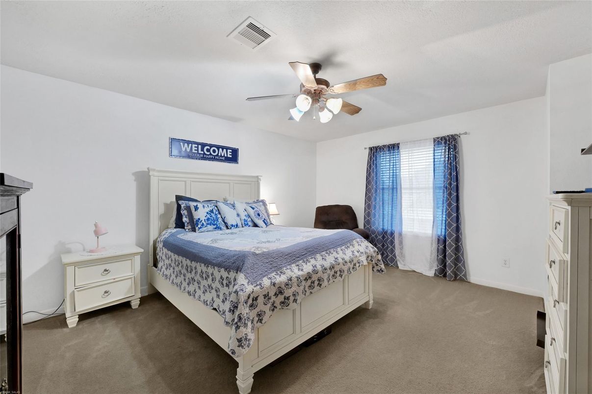 Bedroom, Fireplace, Interior