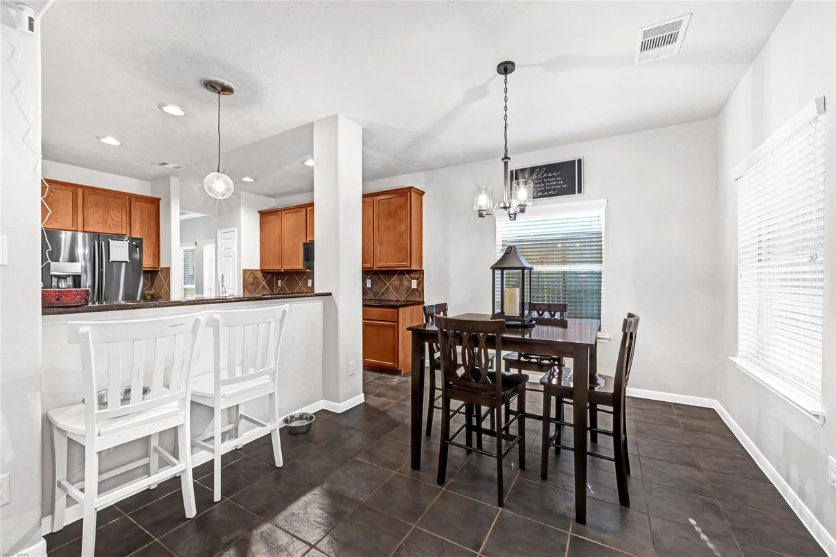 Dining room, Interior, Kitchen, Pendant Lights, Recessed Lighting