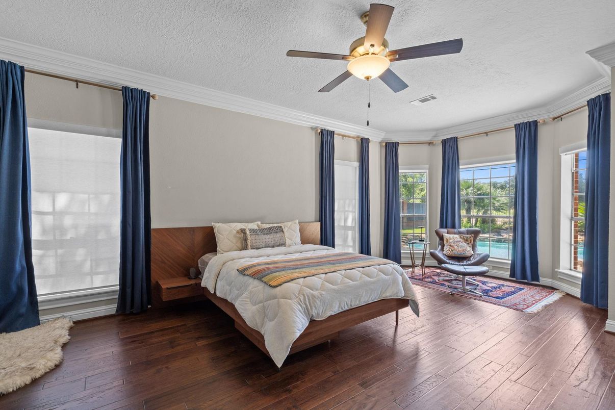 Bedroom, Interior, Wood Texture Flooring