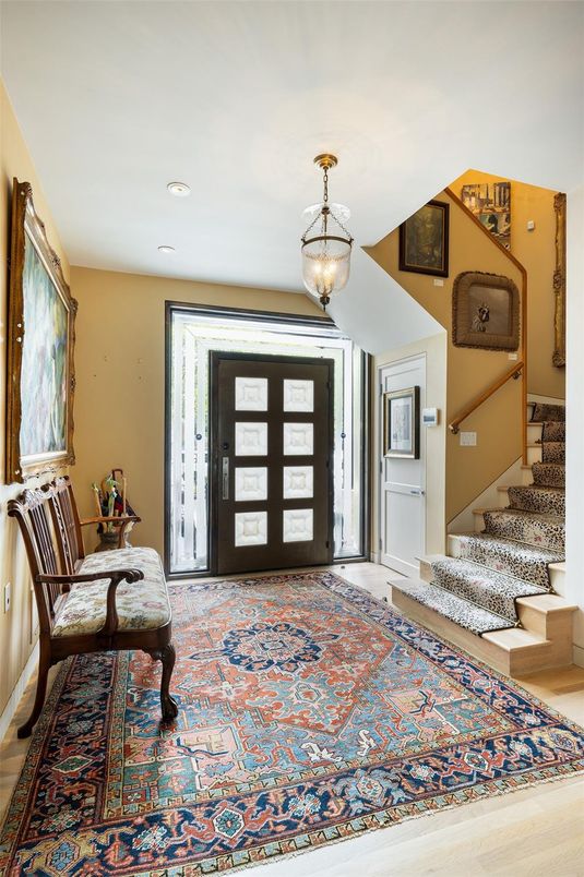 Interior, Pendant Lights, Recessed Lighting, Wood Texture Flooring