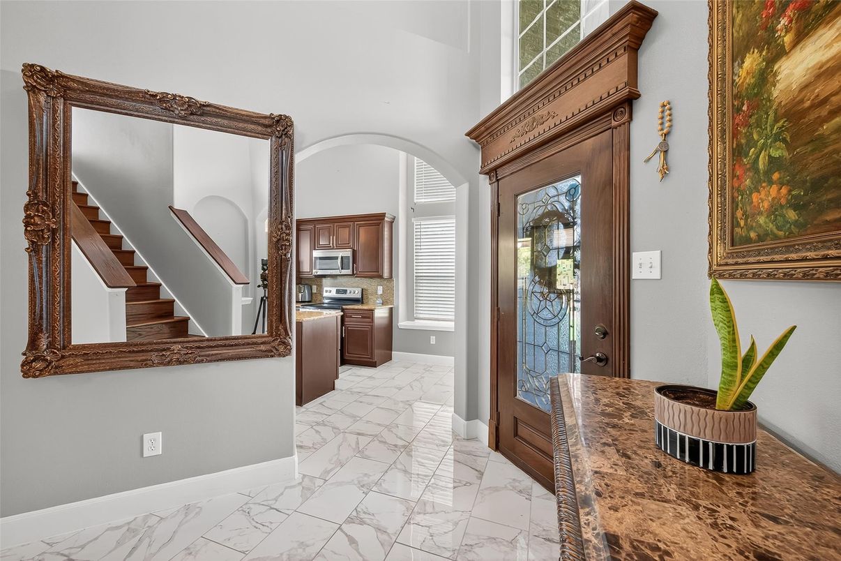 Interior, Kitchen, Marble, Stainless Steel Appliances
