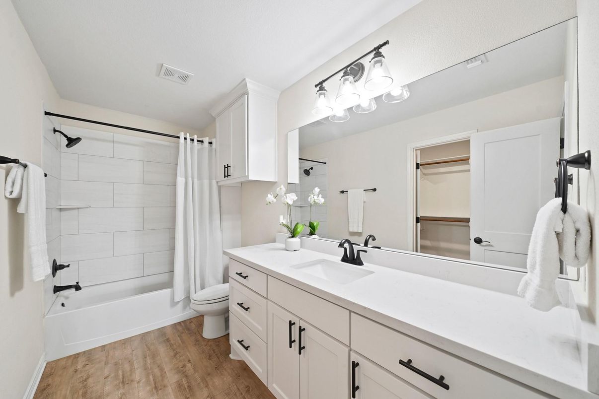 Bathroom, Interior, Wood Texture Flooring