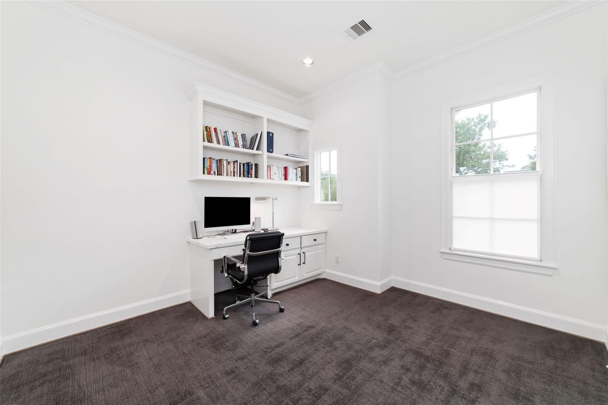 Home Office, Interior, Recessed Lighting