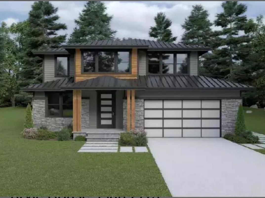 Attached, Backyard, Exterior, Facade, Modern