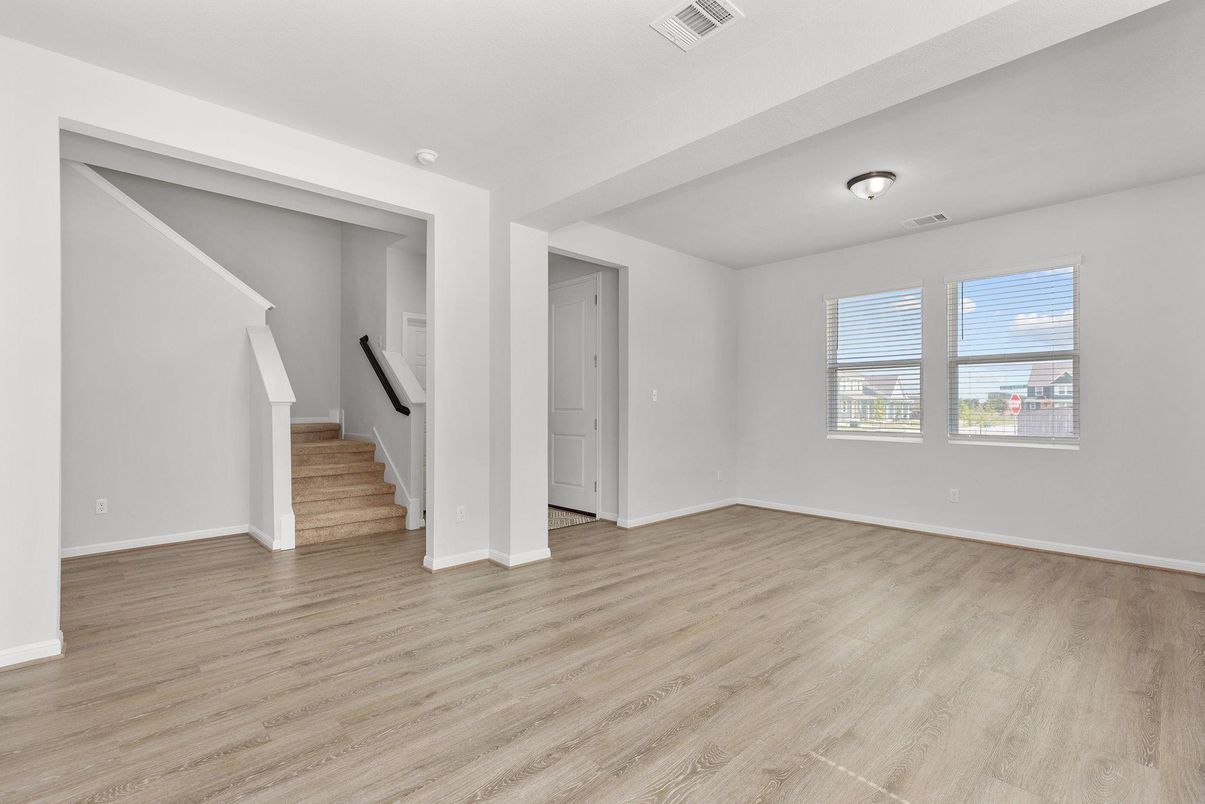 Empty room, Interior, Wood Texture Flooring