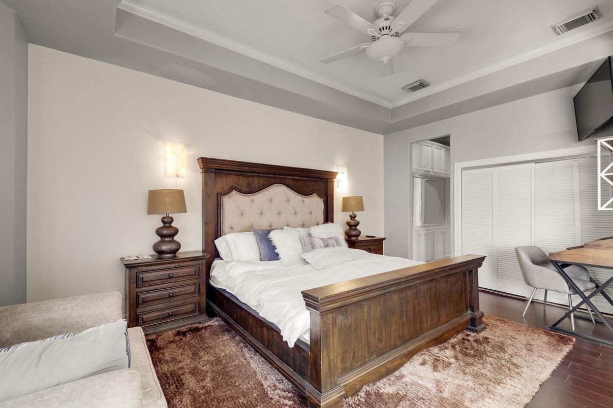 Bedroom, Interior, Wood Texture Flooring