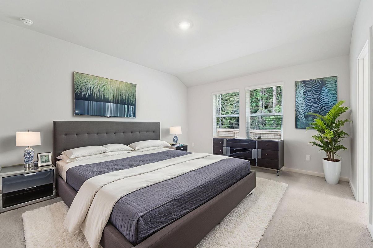 Bedroom, Interior, Recessed Lighting