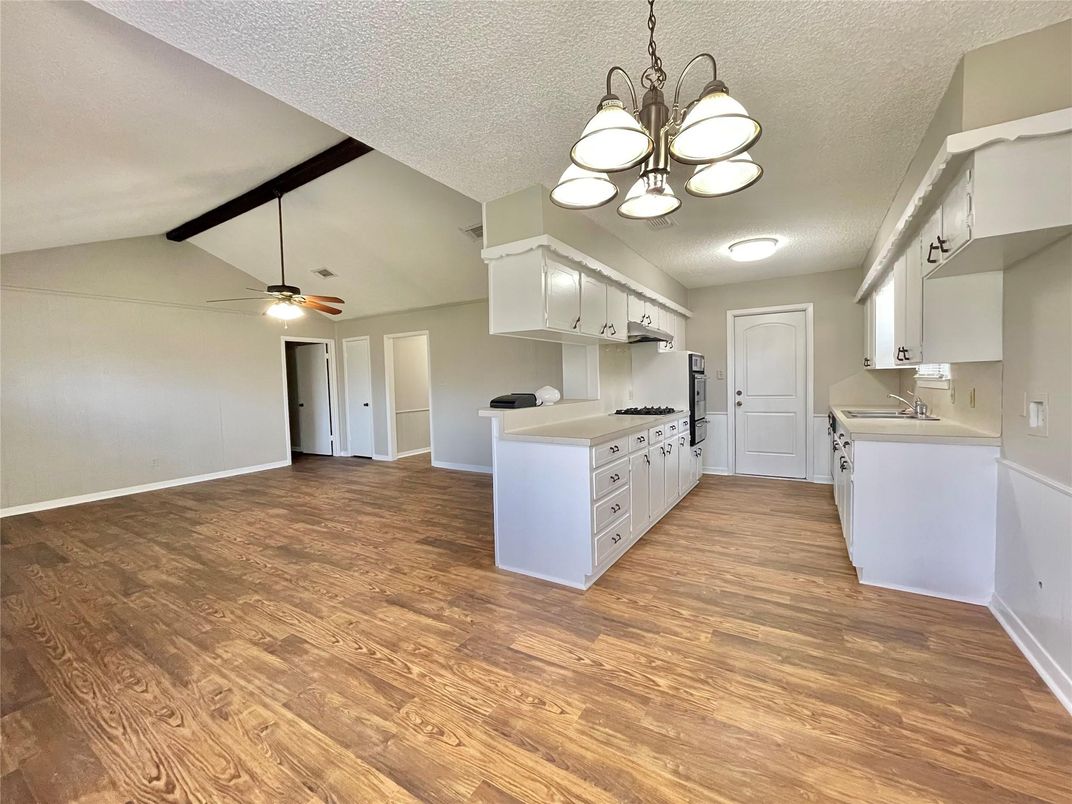 Interior, Kitchen, Wood Texture Flooring