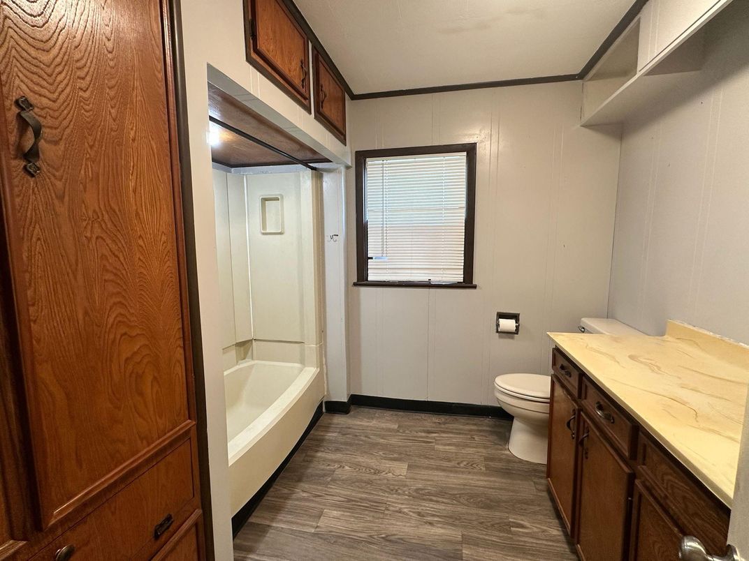 Bathroom, Interior, Wood Texture Flooring
