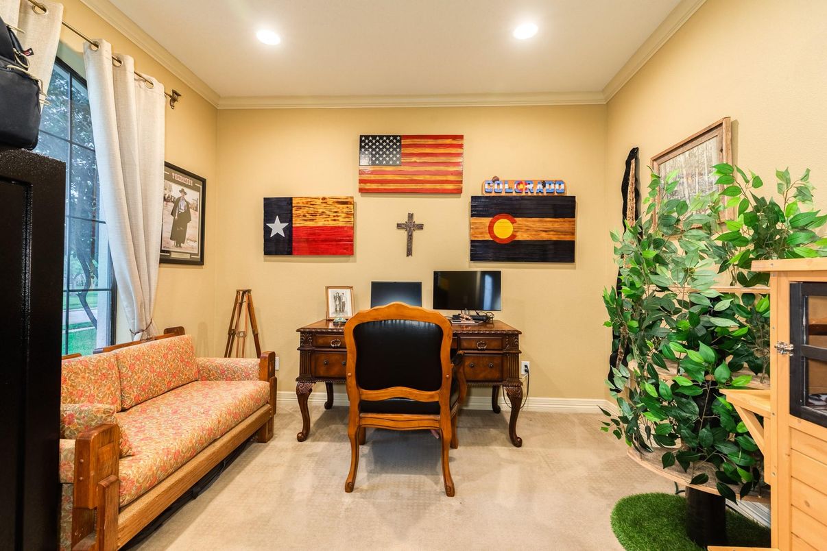 Home Office, Interior, Recessed Lighting