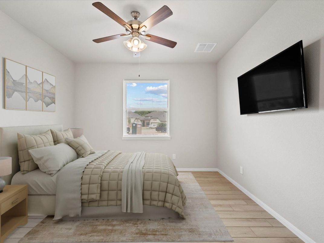 Bedroom, Interior, Wood Texture Flooring