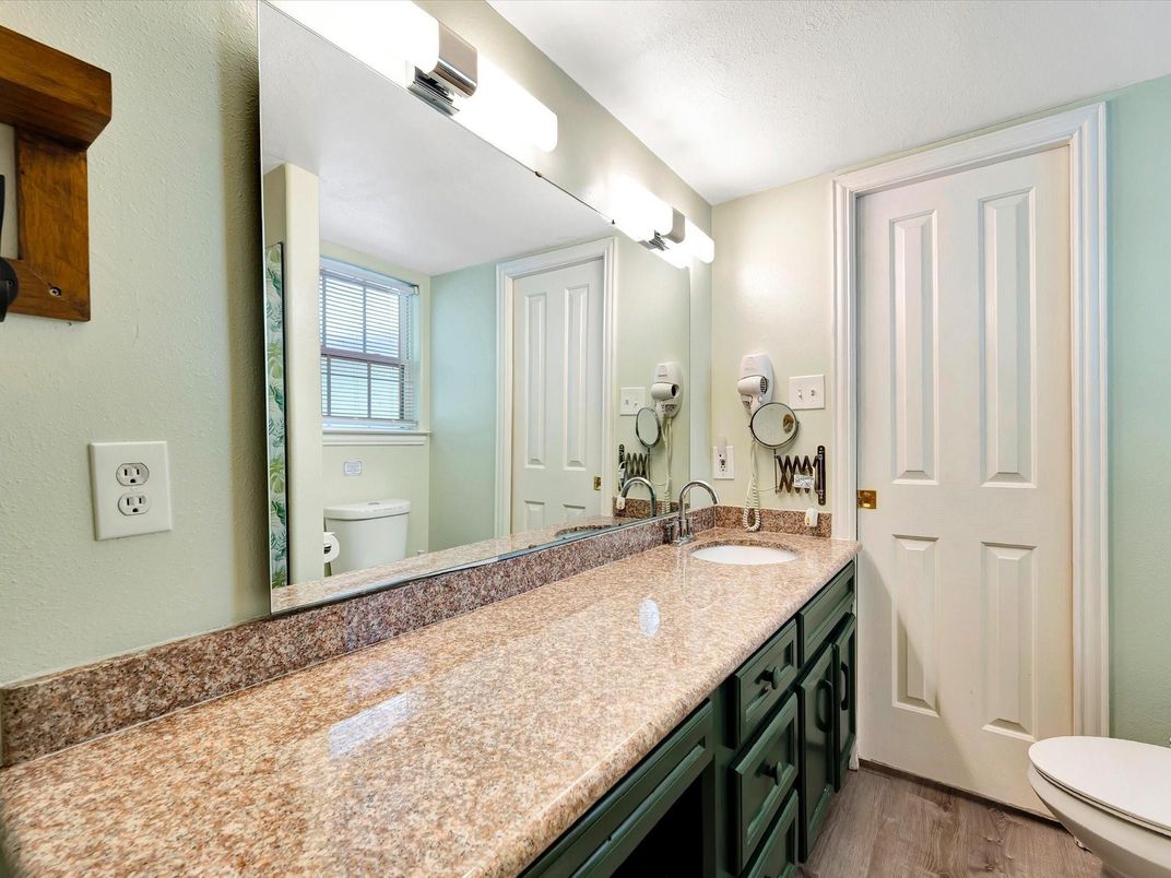 Bathroom, Dual Sink Vanities, Interior, Wood Texture Flooring