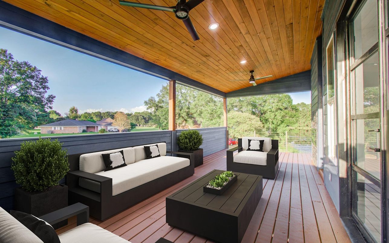 Exterior, Wood Texture Flooring