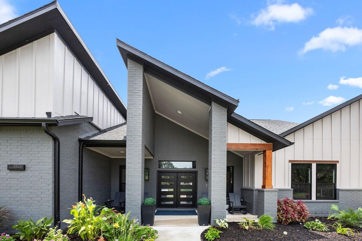 Exterior, Facade, Brick Facade, Modern