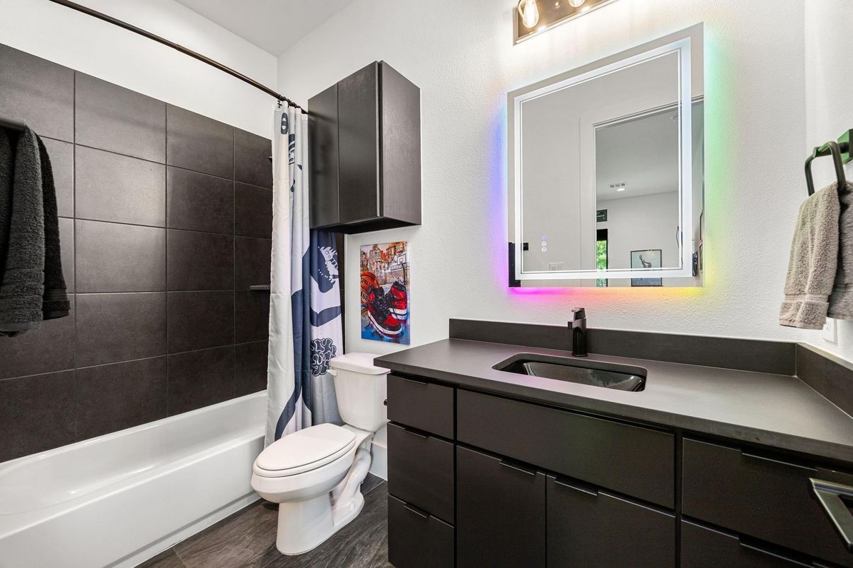 Bathroom, Interior, Wood Texture Flooring