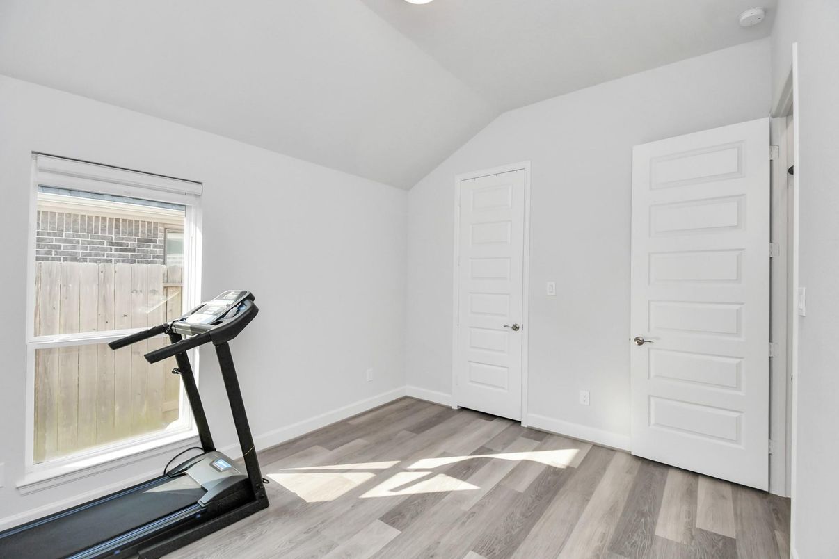 Fitness Equipment, Interior, Wood Texture Flooring