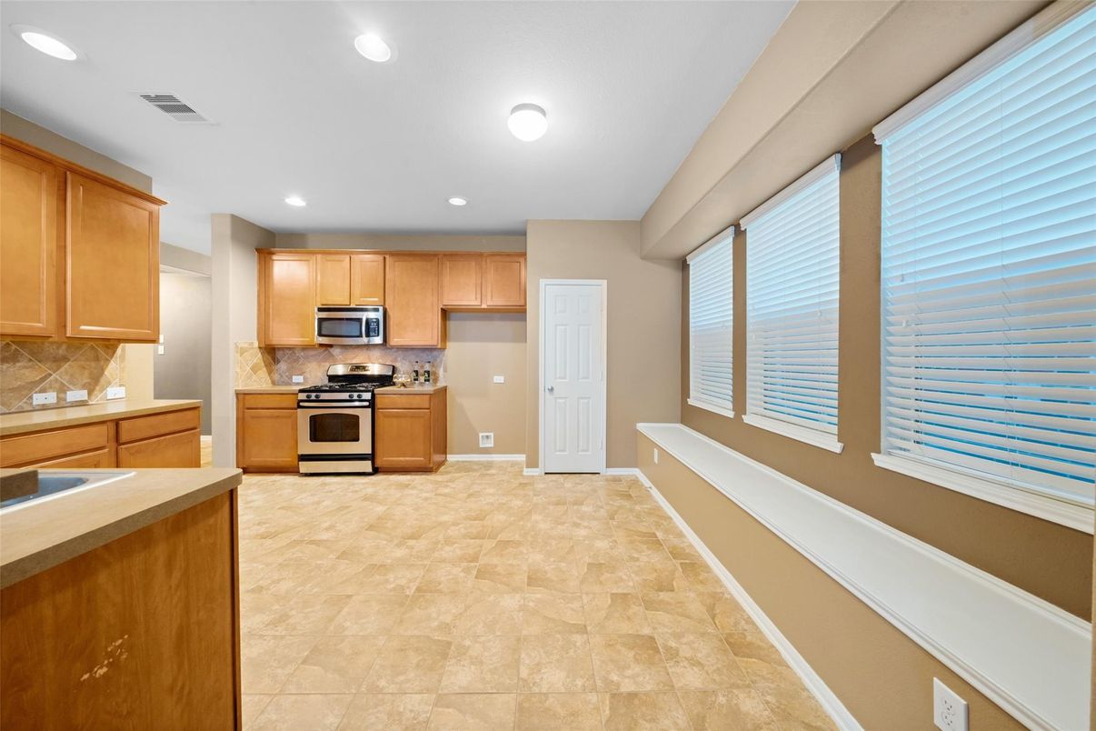 Interior, Kitchen, Recessed Lighting, Stainless Steel Appliances