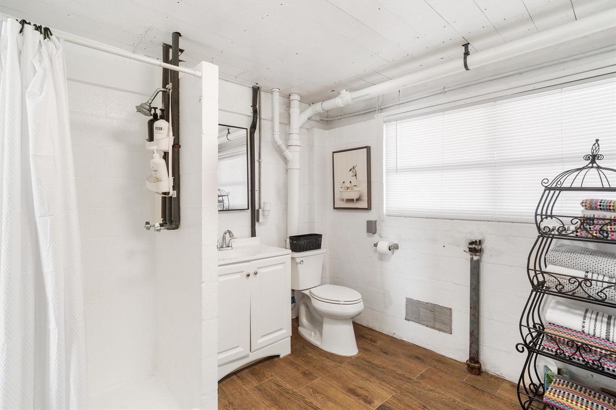Bathroom, Interior, Wood Texture Flooring