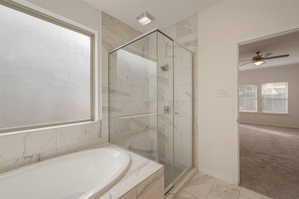 Bathroom, Glass Shower, Interior, Marble, Marble Walls
