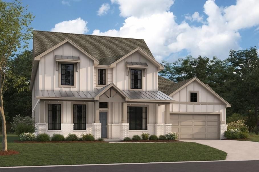 Attached, Exterior, Facade, Farmhouse